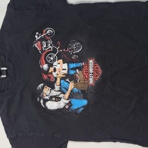 Black Harley Davidson Tee Size M